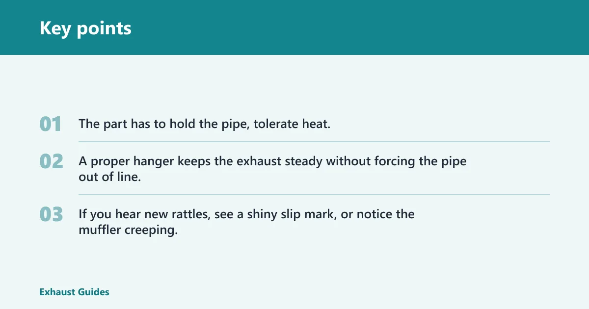 Key points: What is an exhaust hanger for a motorcycle?