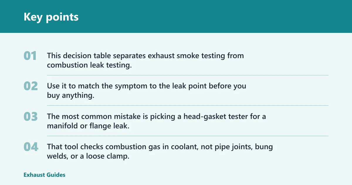 Key points: Quick comparison
