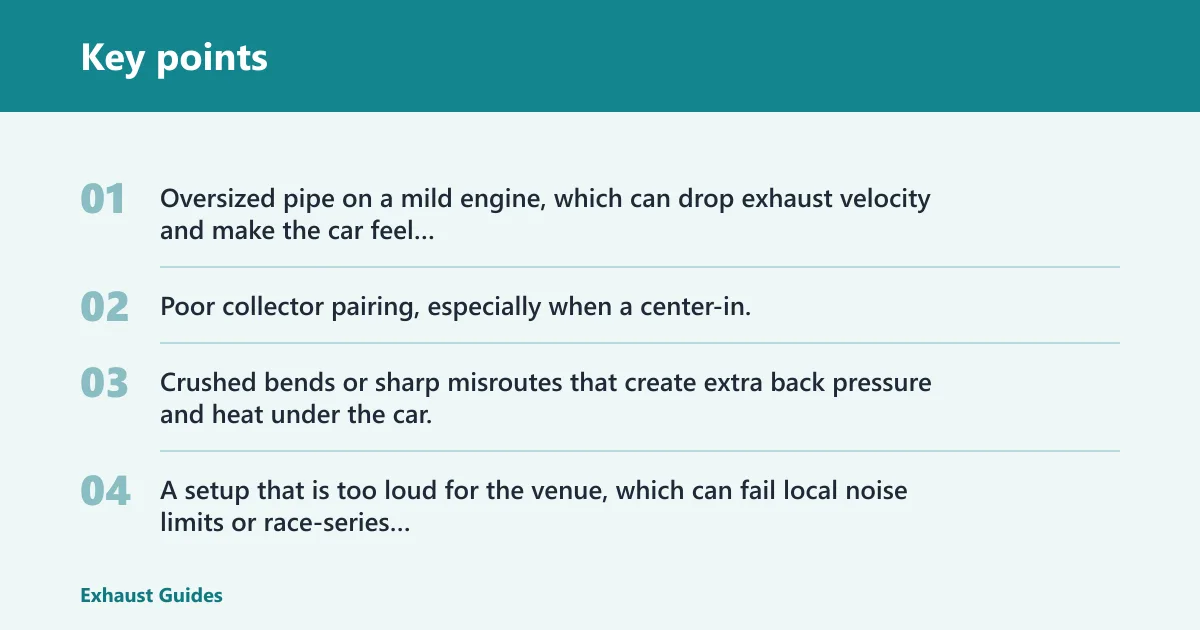 Key points: Drag exhaust decision table