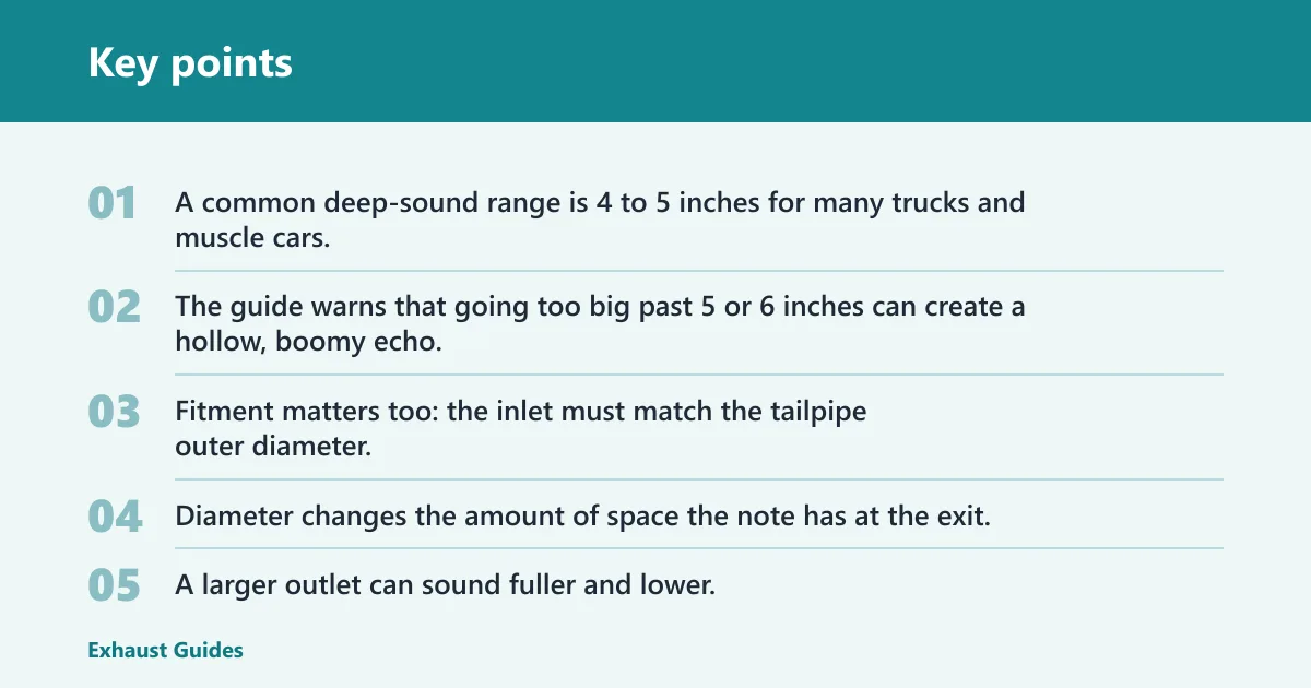 Key points: Does tip size affect sound?