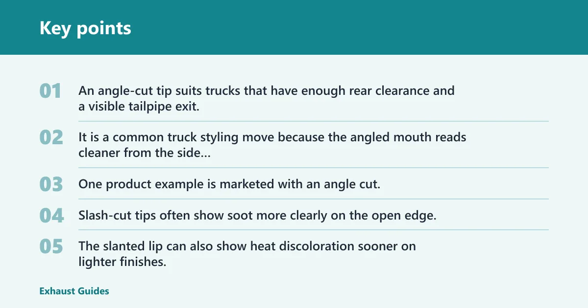 Key points: Angle-cut and slash-cut tips: best for style?