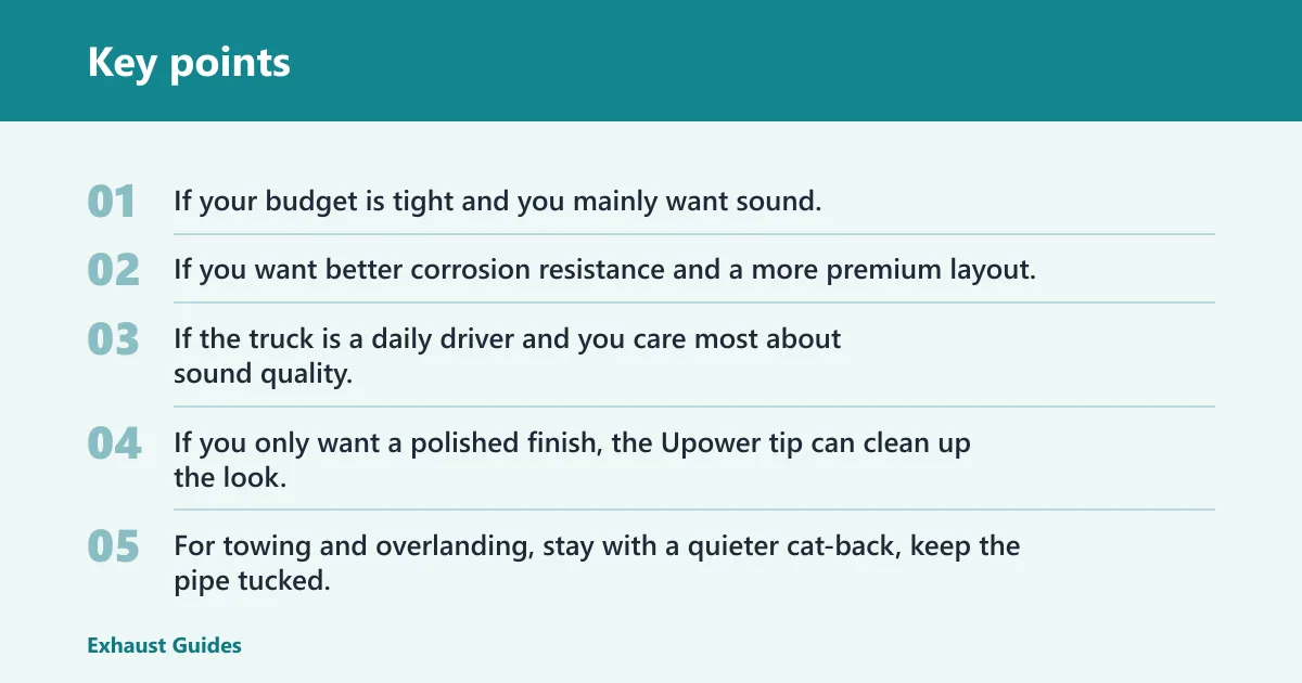 Key points: Which one should you buy?