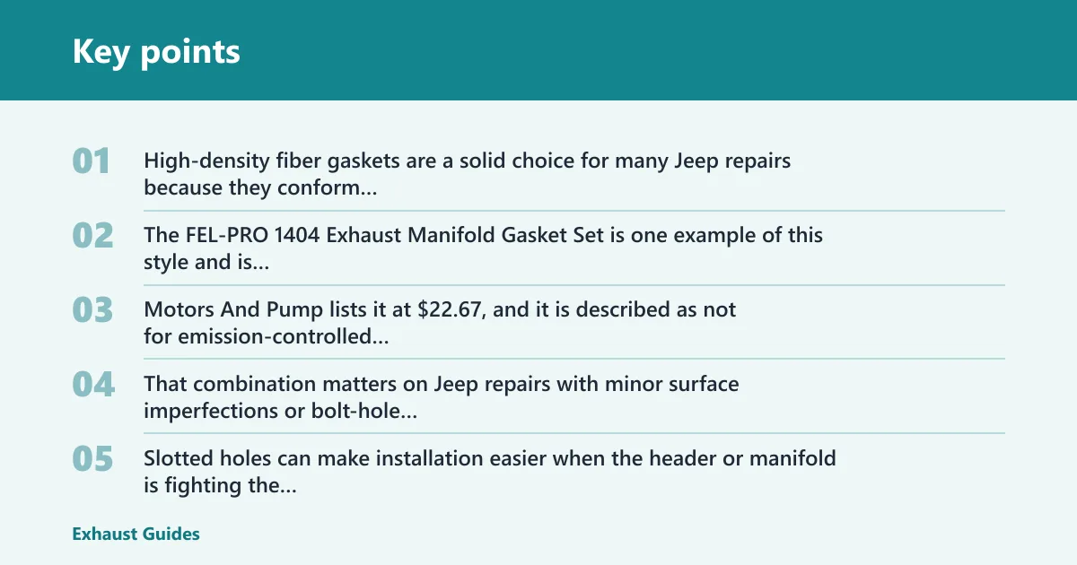 Key points: Which gasket material fits your Jeep?