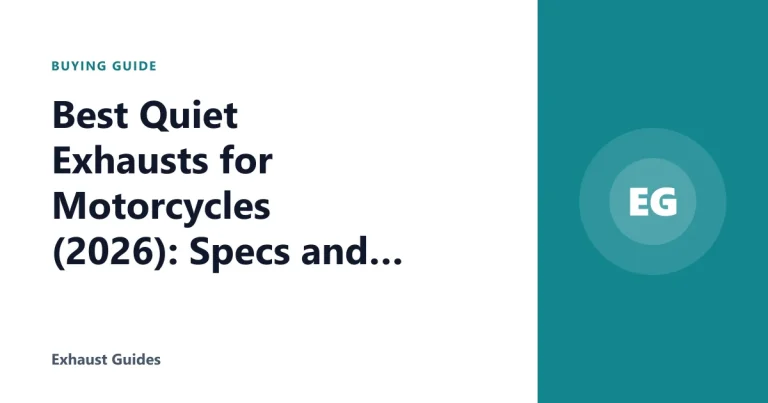 Best Quiet Exhausts for Motorcycles (2026): Specs and Reviews