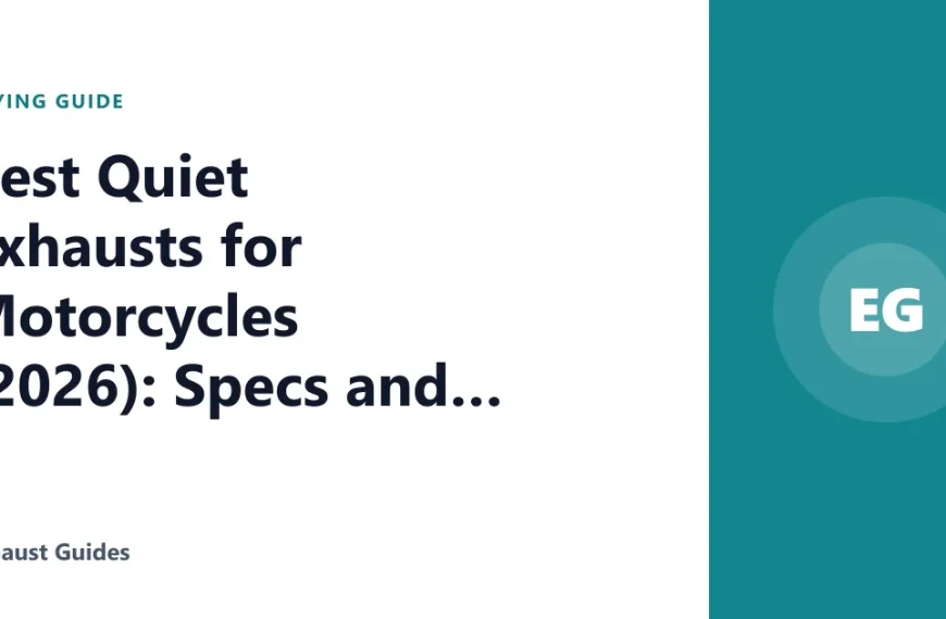 Best Quiet Exhausts for Motorcycles (2026): Specs and Reviews