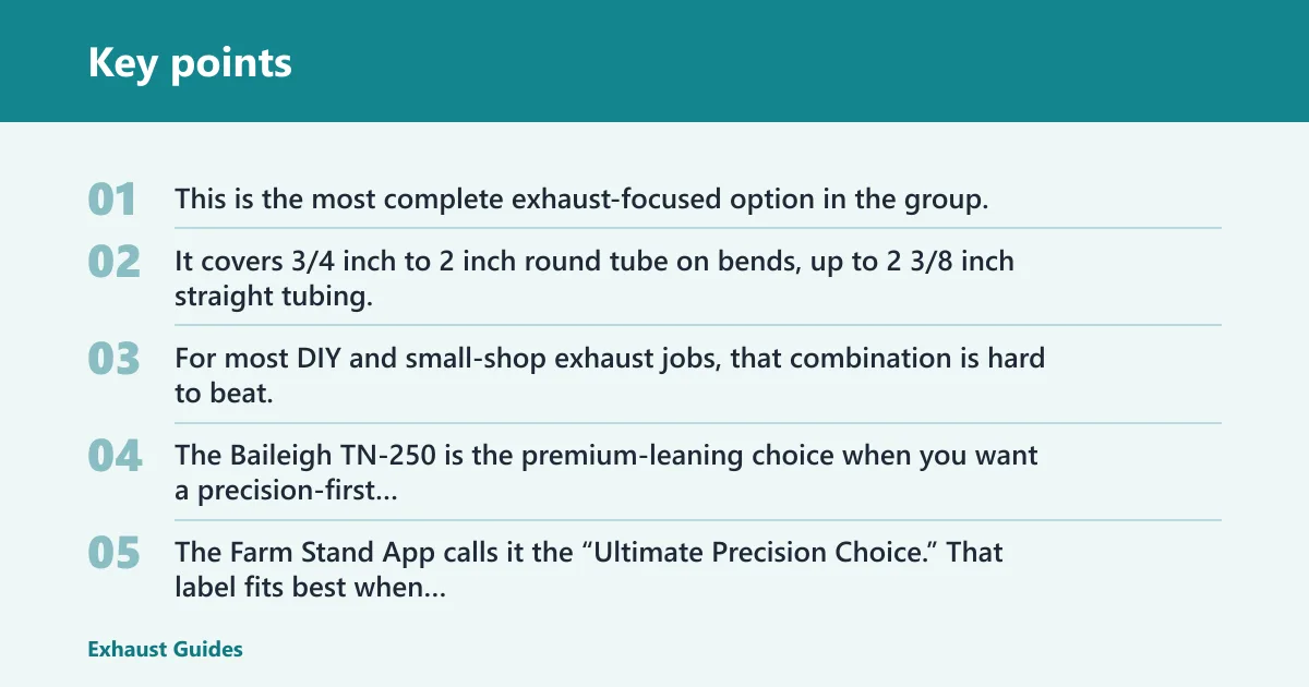 Key points: Best tubing notcher options by use case