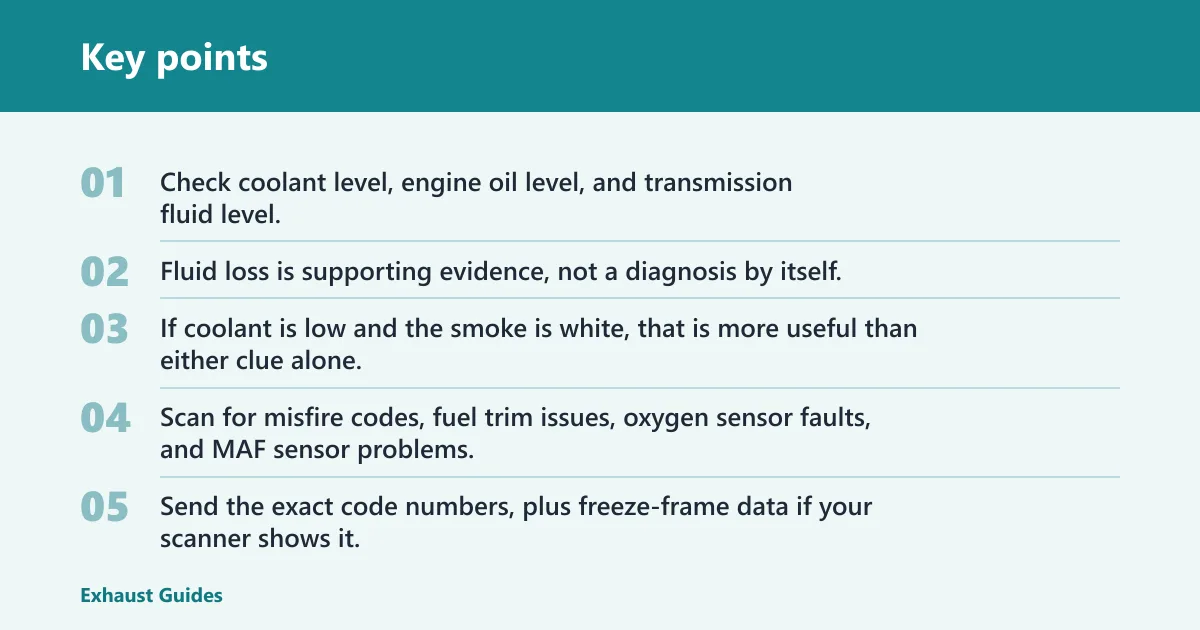 Key points: What extra evidence should you send?