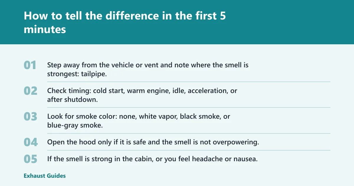 Steps: How to tell the difference in the first 5 minutes