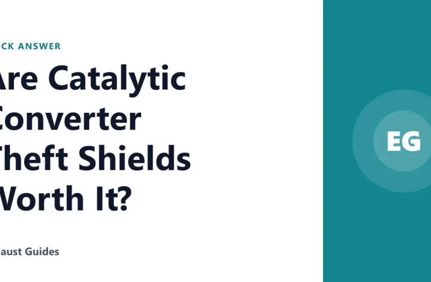 Are Catalytic Converter Theft Shields Worth It?