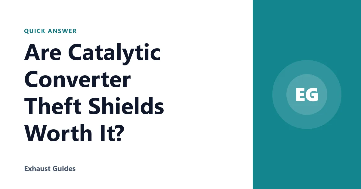 Are Catalytic Converter Theft Shields Worth It?