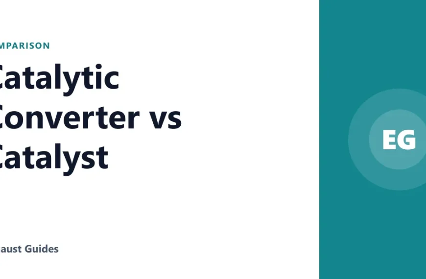Catalytic Converter vs Catalyst