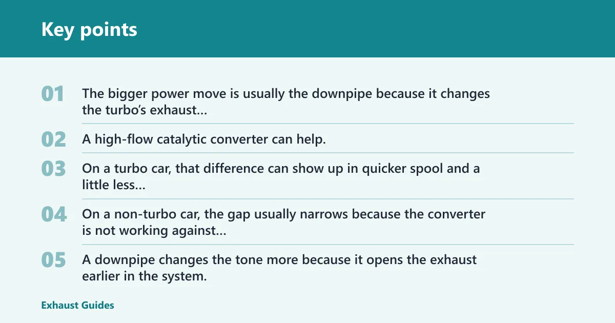 Key points: Side-by-side comparison matrix