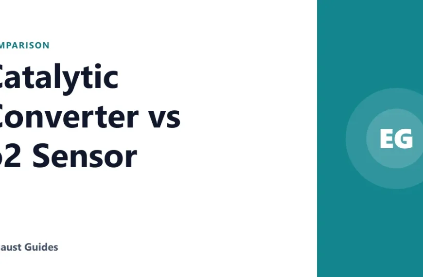 Catalytic Converter vs o2 Sensor