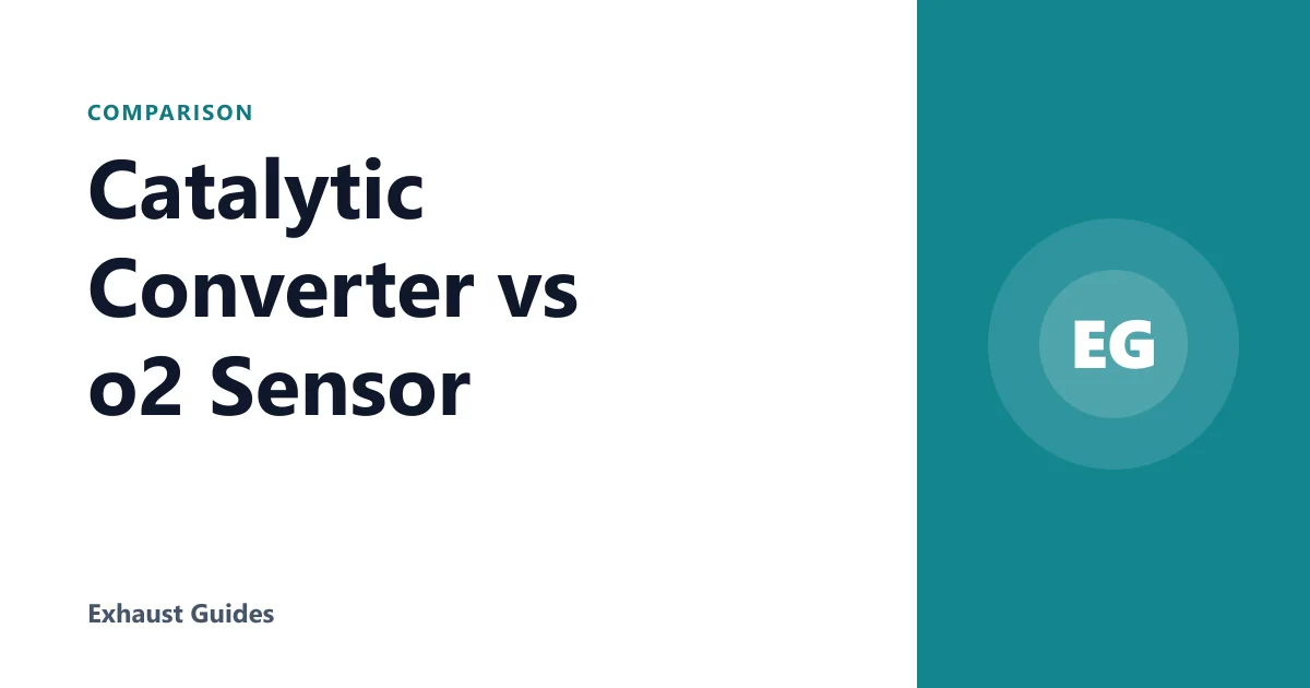 Catalytic Converter vs o2 Sensor