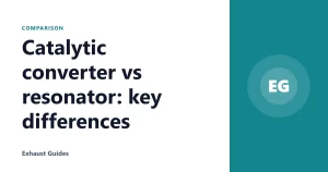 Catalytic converter vs resonator: key differences