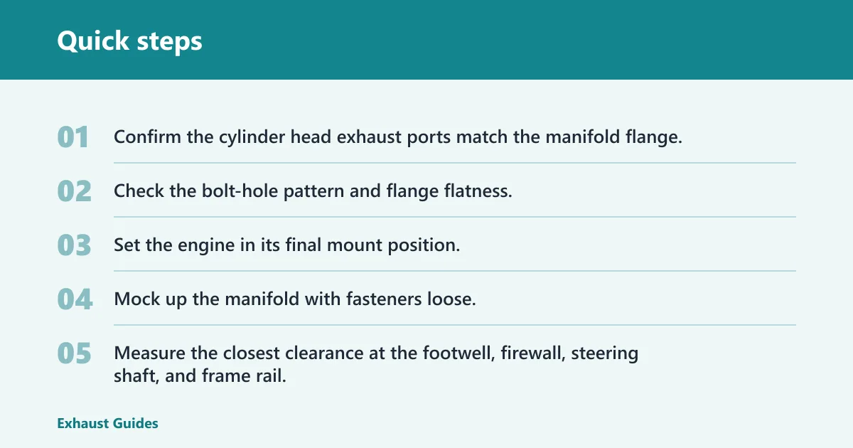 Quick steps: Test fitting and measurements