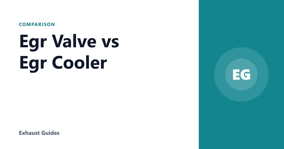 Egr Valve vs Egr Cooler
