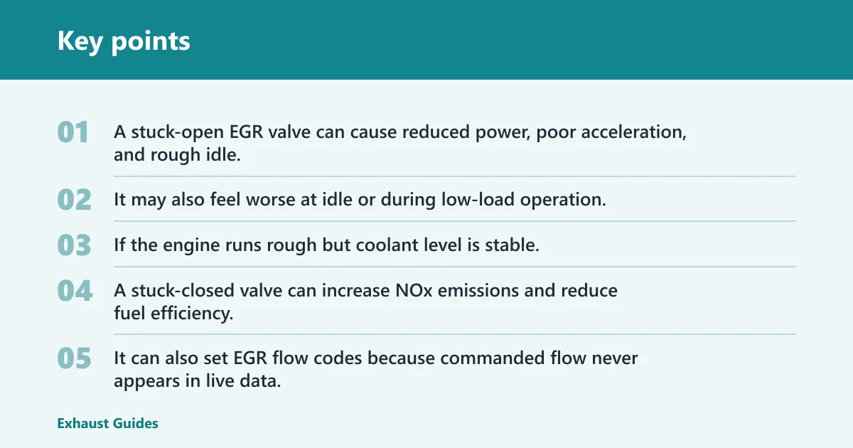 Key points: What symptoms point to the valve?