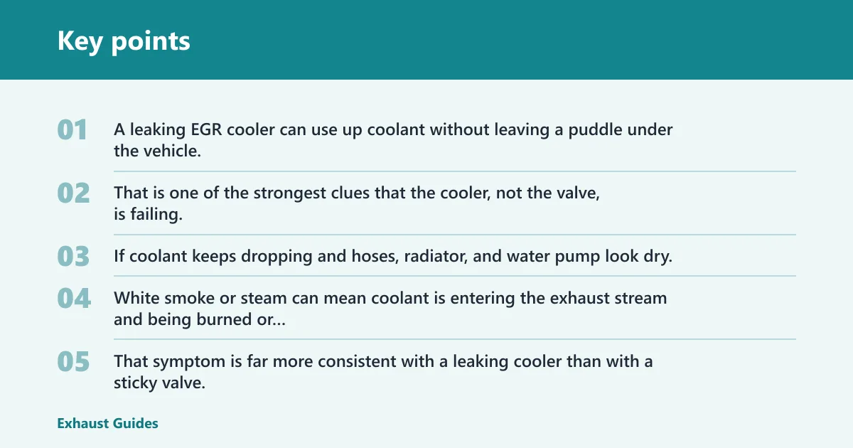 Key points: What symptoms point to the cooler?