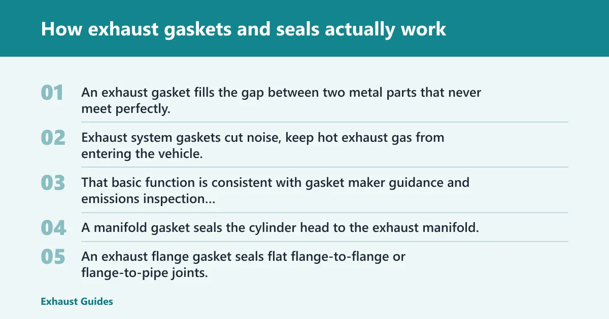 Steps: How exhaust gaskets and seals actually work