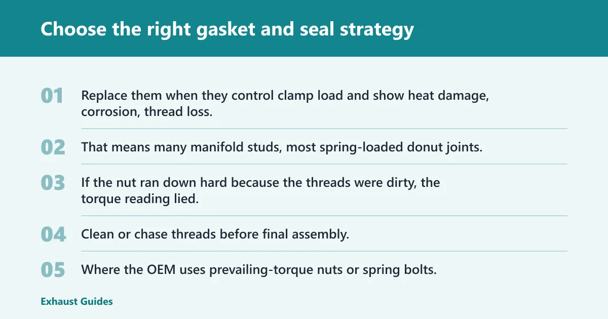 Steps: Choose the right gasket and seal strategy
