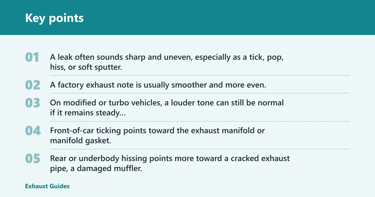 Key points: Sound comparison and triage