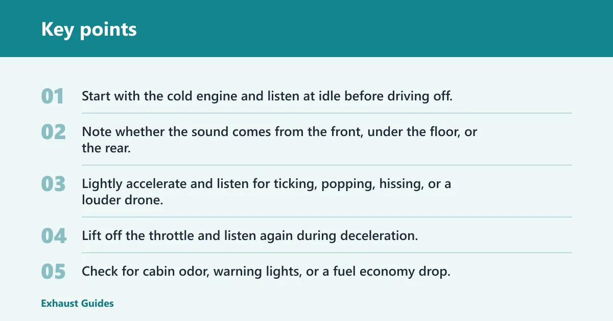 Key points: Can an exhaust leak trigger codes or smell?