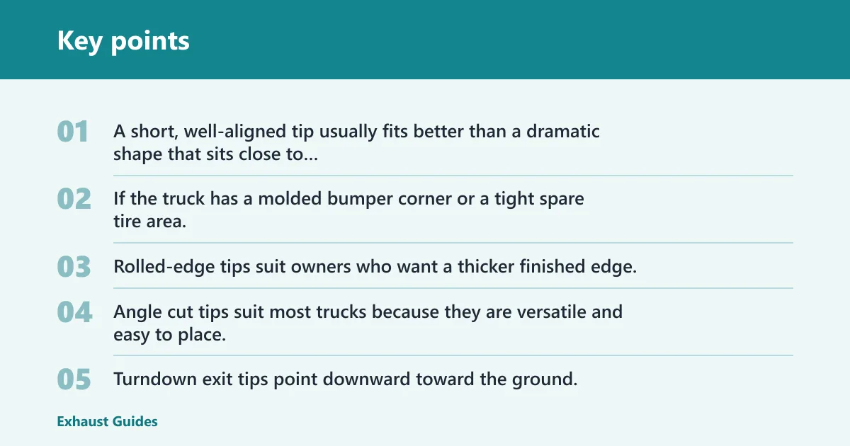 Key points: Style choices by use case