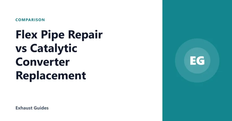 Flex Pipe Repair vs Catalytic Converter Replacement
