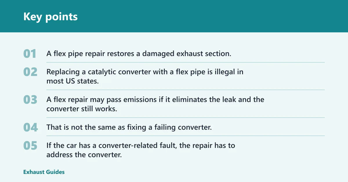 Key points: Exhaust decision matrix
