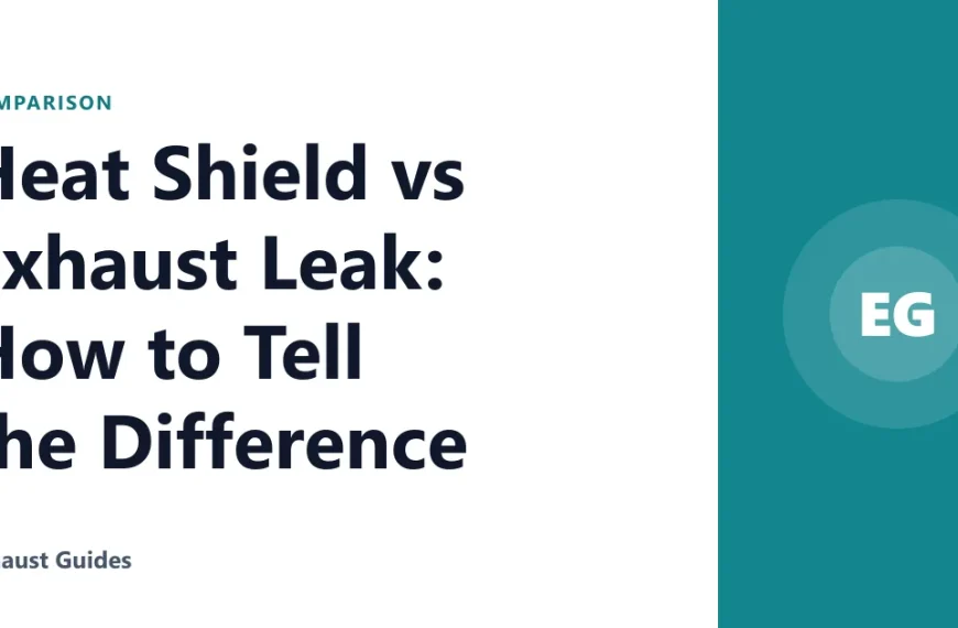 Heat Shield vs Exhaust Leak: How to Tell the Difference