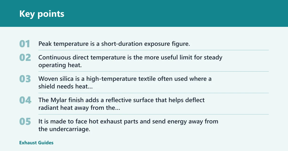 Key points: What materials and ratings matter?