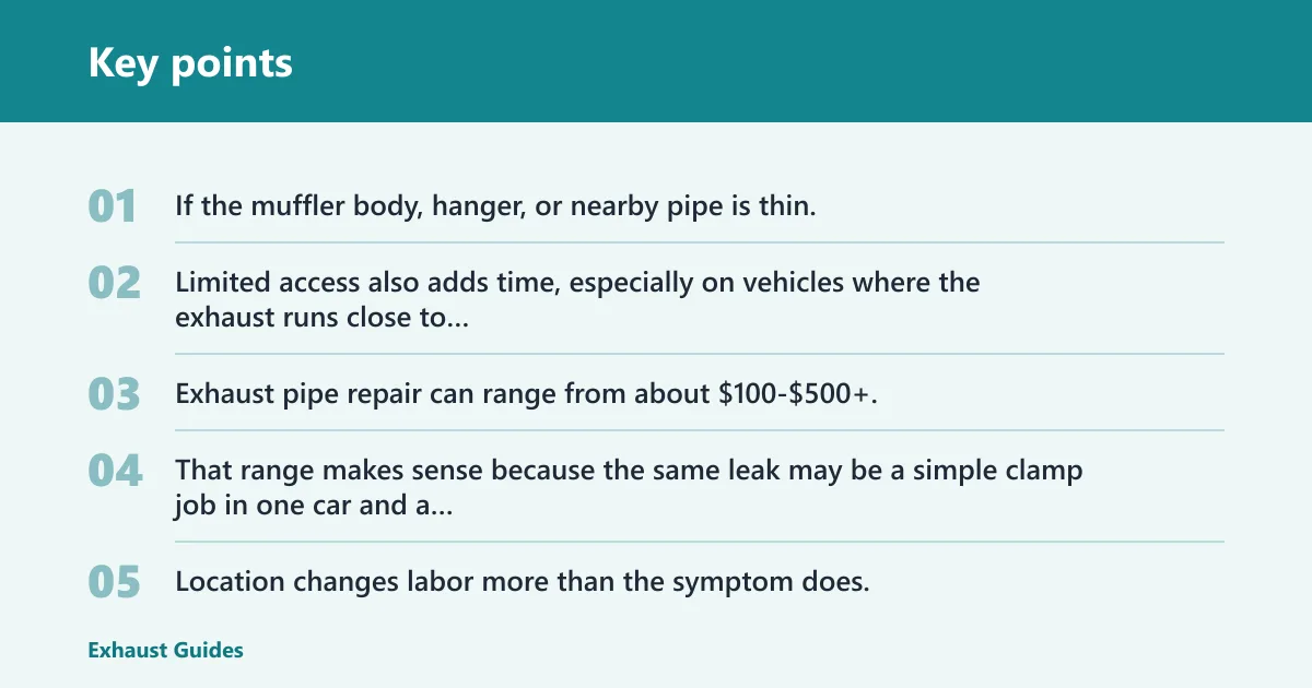 Key points: What changes the repair bill?