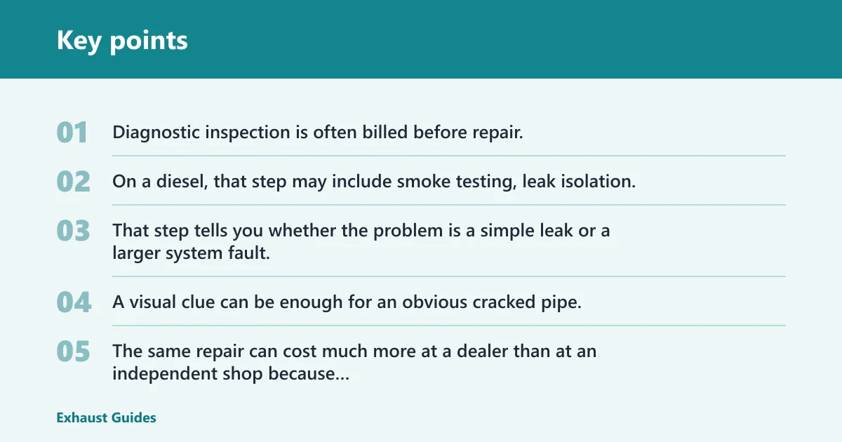 Key points: What your repair quote should include
