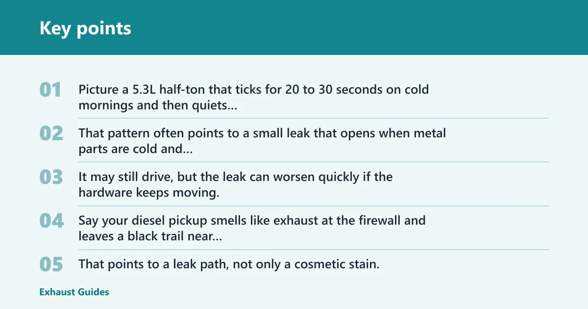 Key points: Signs the manifold is failing