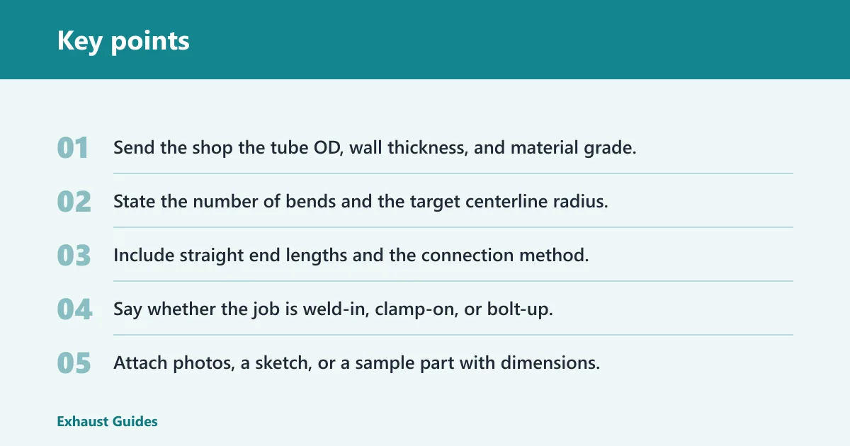 Key points: When is custom bending the wrong buy?