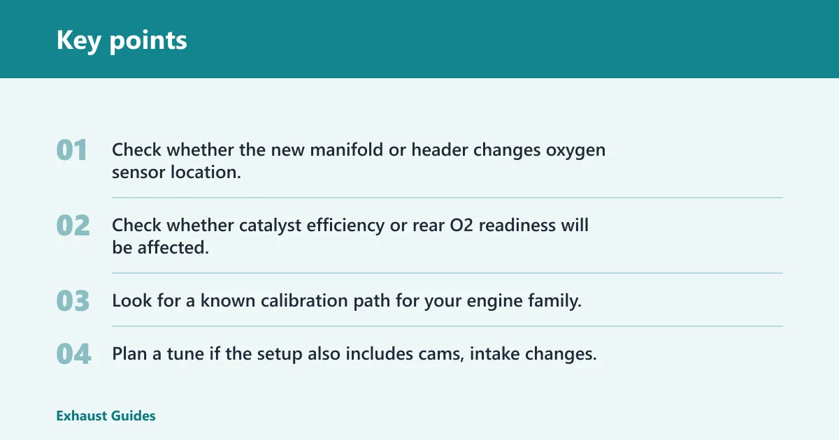 Key points: Do you need a tune after changing manifolds?