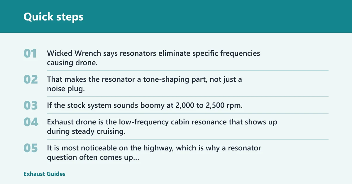 Quick steps: How does a resonator delete change sound?