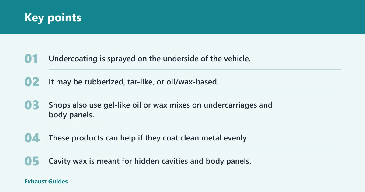 Key points: What is rust proofing?