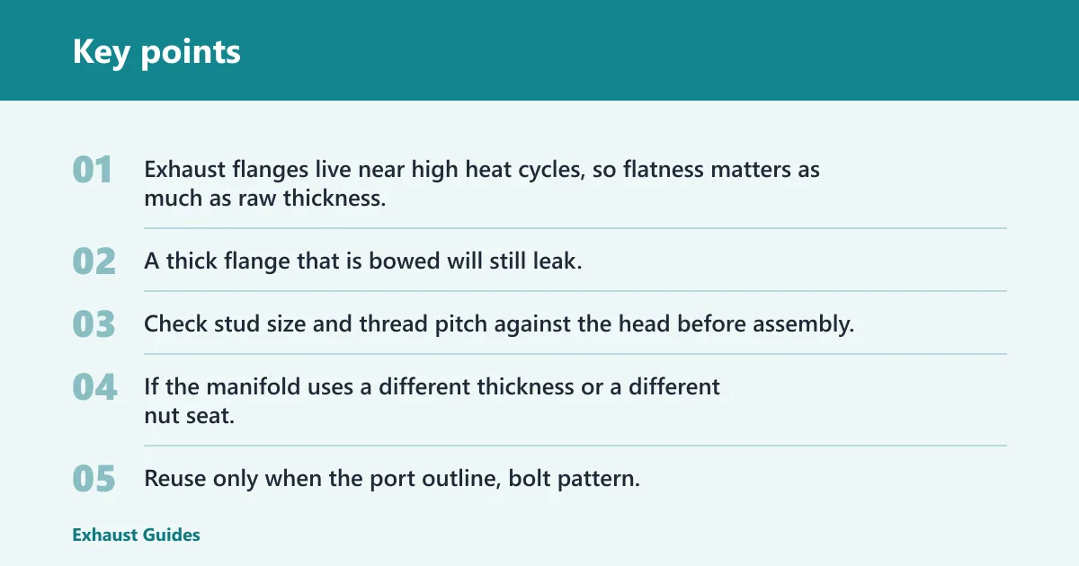 Key points: Why flange thickness, studs, and gasket shape matter