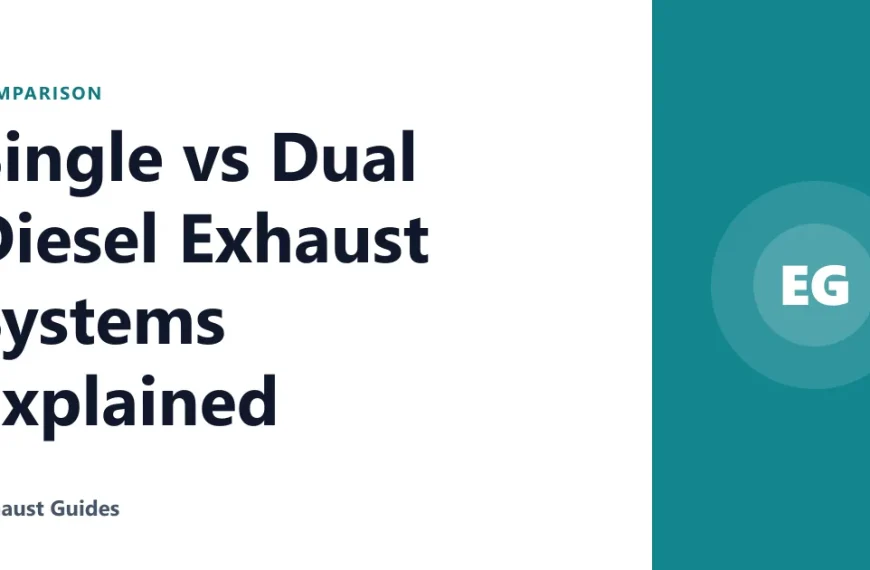 Single vs Dual Diesel Exhaust Systems Explained