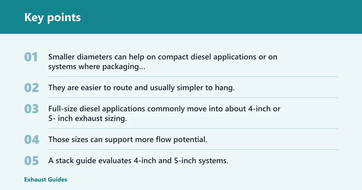 Key points: Size, material, and bend quality
