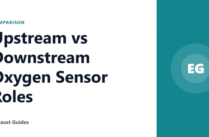 Upstream vs Downstream Oxygen Sensor Roles
