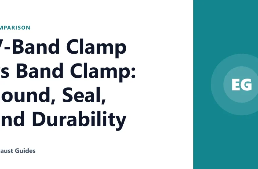 V-Band Clamp vs Band Clamp: Sound, Seal, and Durability