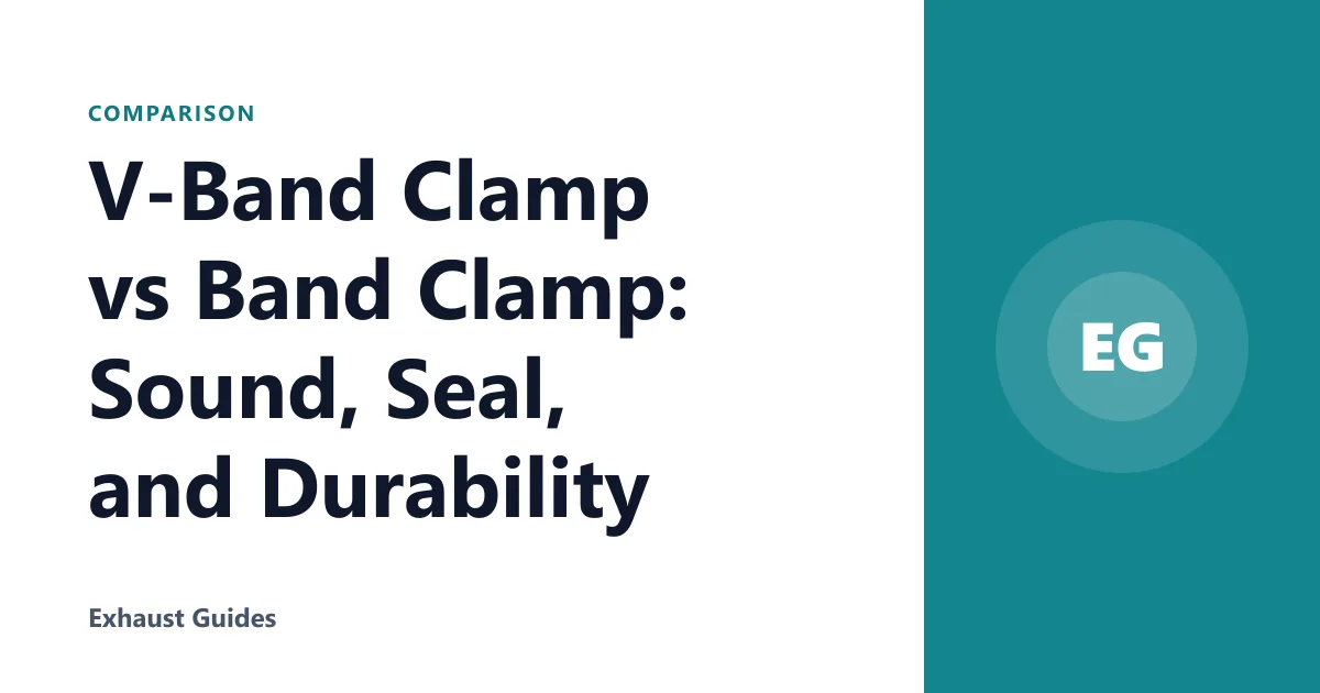 V-Band Clamp vs Band Clamp: Sound, Seal, and Durability