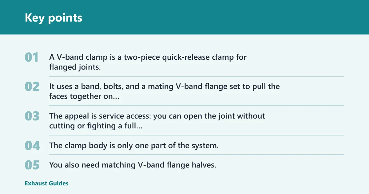 Key points: What is a V-band clamp?