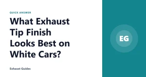What Exhaust Tip Finish Looks Best on White Cars?