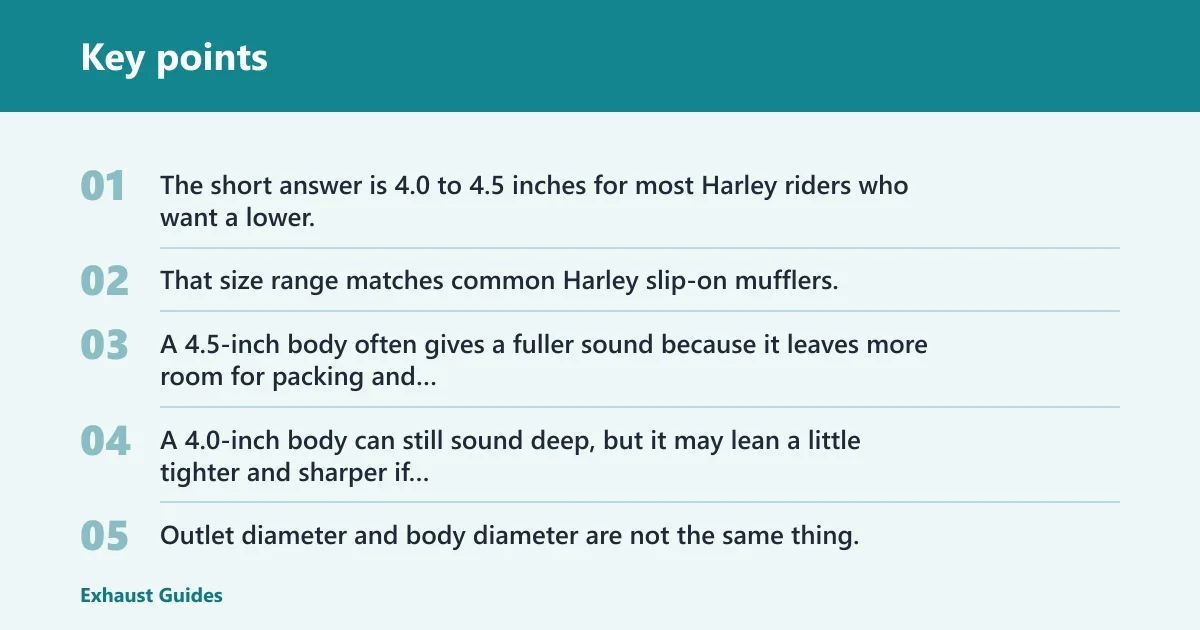 Key points: What size sounds best?